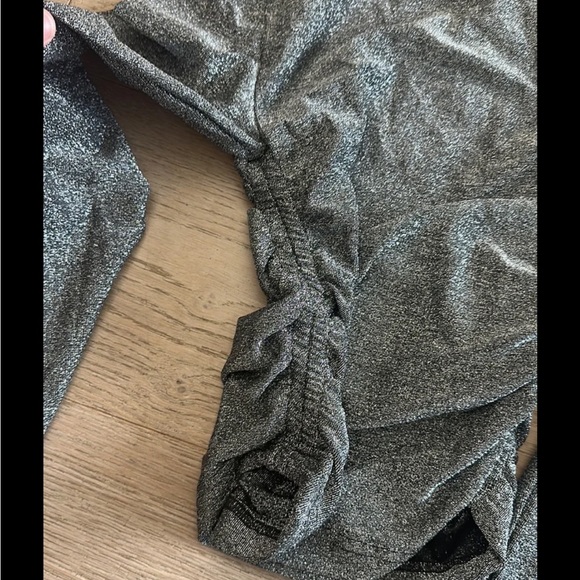 BB Dakota by Steve Madden Side Hustle Ruched Glitter Mock Neck Top & Skirt Set - Picture 5 of 8